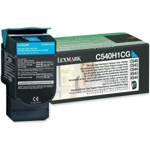 Toner Lexmark C540H1CG (C540, C543, C544, X543, X544), cian (cyan), originalni