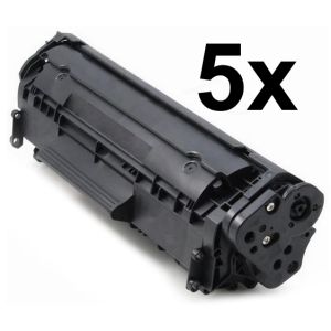 Toner HP Q2612A (12A), pet paketov, črna (black), alternativni