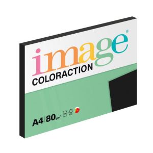 Barvni papir Image Coloraction, A4, 80g, črn, 100 listov