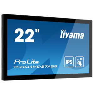 22 "iiyama TF2234MC-B7AGB: IPS, FullHD, kapacitivni, 10P, 350cd / m2, VGA, HDMI, DP, IP65, črn TF2234MC-B7AGB