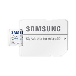 Samsung EVO Plus/micro SDXC/64GB/130MBps/UHS-I U1 / Adapter razreda 10/+ MB-MC64KA/EU