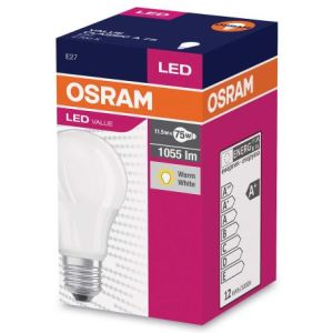 Osram LED žarnica E27 11.5W 2700K 1055lm VREDNOST A75-klasična mat 4052899971028