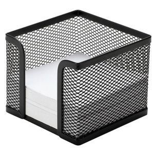 Žično stojalo za blok `cube` 95x80x95mm črne barve