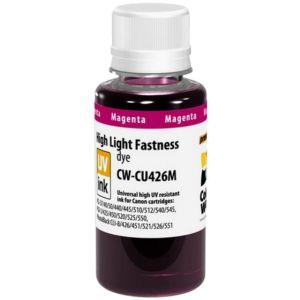 Atrament pre kazetu Canon CLI-526M, dye, odolný voči UV, magenta