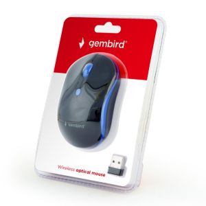Gembird MUSW-4B-03-B/Travel/Optični/Brezžični USB/Črno-moder MUSW-4B-03-B