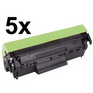 Toner 5 x HP CF283A (83A), pet paketov, črna (black), alternativni