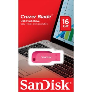 SanDisk Cruzer Blade/16GB/USB 2.0/USB-A/Pink SDCZ50C-016G-B35PE
