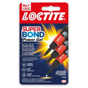 Instant lepilo Loctite Super Bond Power Gel Mini Trio 3x1g