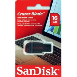 SanDisk Cruzer Blade/16GB/USB 2.0/USB-A/črna SDCZ50-016G-B35