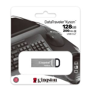 Kingston DataTraveler Kyson/128GB/USB 3.2/USB-A/Srebrna DTKN/128GB