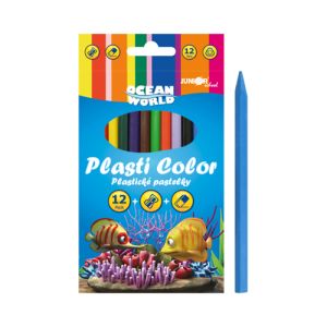 Plastične barvice Plasti Color Ocean World - set 12 kos