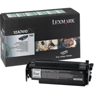 Toner Lexmark 12A7410 (T420), črna (black), originalni