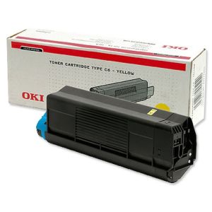 Toner OKI 42127405 (Type C6, C5100, C5200, C5300, C5400), rumena (yellow), originalni
