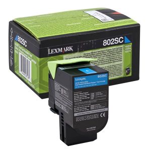 Toner Lexmark 802SC, 80C2SC0 (CX310, CX410, CX510), cian (cyan), originalni