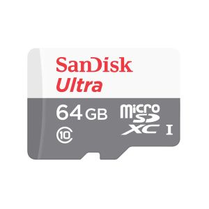 SanDisk Ultra/micro SDXC/64GB/100MBps/UHS-I U1 / adapter razreda 10/+ SDSQUNR-064G-GN3MA