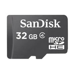 Sandisk/micro SDHC/32GB/18MBps/razred 4/+ adapter/črna SDSDQM-032G-B35A