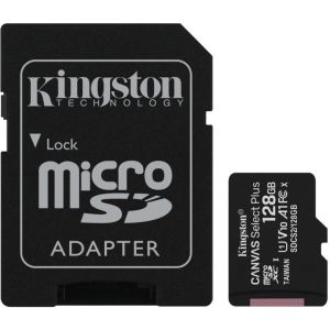 Adapter Kingston Canvas Select Plus A1/micro SDXC/128GB/100MBps/UHS-I U1 / Class 10/+ SDCS2/128GB