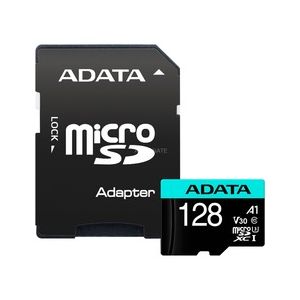ADATA V30S/micro SDXC/128GB/100MBps/UHS-I U3 / adapter razreda 10/+ AUSDX128GUI3V30SA2-RA1