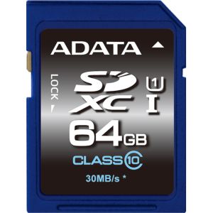 ADATA/SDXC/64GB/50MBps/UHS-I U1 / razred 10 ASDX64GUICL10-R