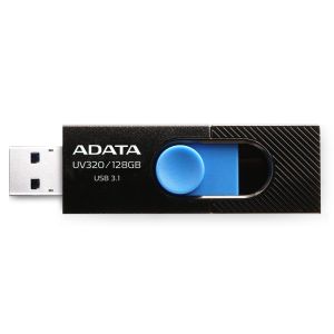 ADATA UV320/128GB/USB 3.2/USB-A/bela AUV320-128G-RBKBL