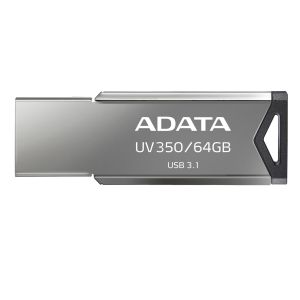 64GB ADATA UV350 USB 3.2 srebrne barve AUV350-64G-RBK