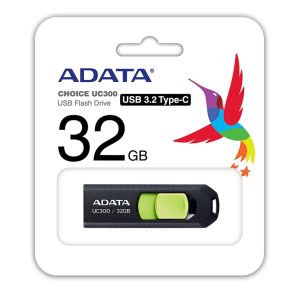 32GB ADATA UC300 USB 3.2 črno/zelen ACHO-UC300-32G-RBK/GN