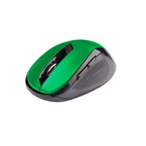 C-TECH miška WLM-02/Ergonomska/Optična/Brezžična USB/Črno-zelena WLM-02G