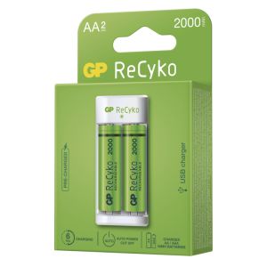 GP polnilec baterij Eco E211 + 2 × AA REC 2000 1604821110