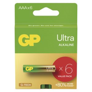 GP Alkalna baterija ULTRA AAA (LR03) - 6 kos 1013126000