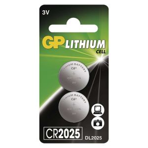 GP CR2025 Litijeva gumbna baterija (2 kos) 1042202512