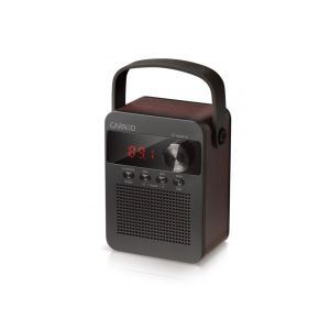 CARNEO F90 FM radio, BT zvočnik, črn/les 8588007861890