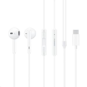 Ušesne slušalke Huawei CM33, USB-C, bele barve 55030088
