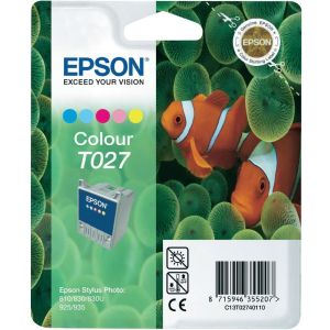 Kartuša Epson T027, barvna (tricolor), original