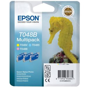 Kartuša Epson T048B, Y + LC + LM, trojni paket, multipack, original