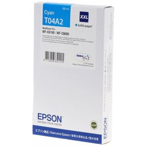 Kartuša Epson T04A2 XXL, C13T04A240, cian (cyan), original