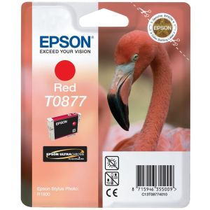 Kartuša Epson T0877, rdeča (red), original