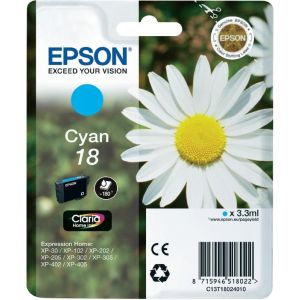 Kartuša Epson T1802 (18), cian (cyan), original