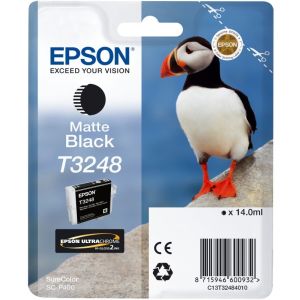 Kartuša Epson T3248, mat črna (matte black), original
