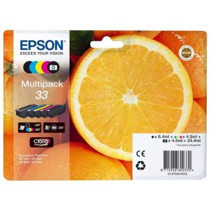 Kartuša Epson T3337 (33), CMYK + PB, pet paketov, multipack, original