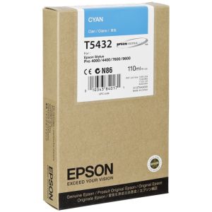 Kartuša Epson T5432, cian (cyan), original