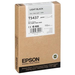 Kartuša Epson T5437, svetlo črna (light black), original