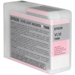 Kartuša Epson T580B, svetlo magenta (light magenta), original