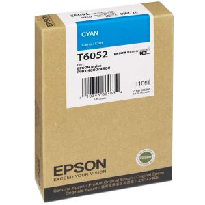 Kartuša Epson T6052, cian (cyan), original