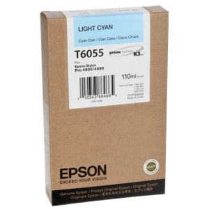 Kartuša Epson T6055, svetlo cian (light cyan), original