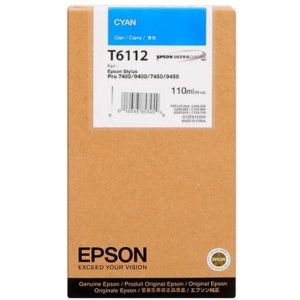 Kartuša Epson T6112, cian (cyan), original