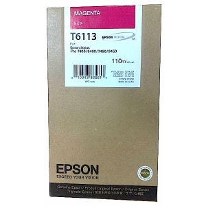 Kartuša Epson T6113, magenta, original