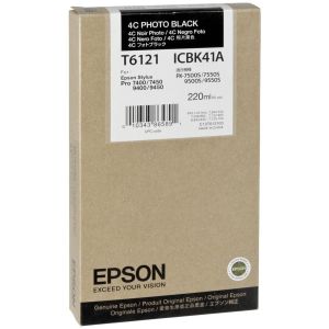 Kartuša Epson T6121, foto črna (photo black), original