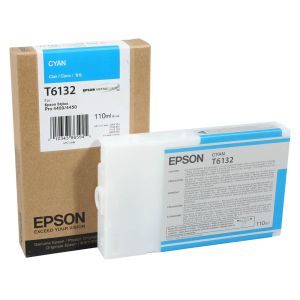 Kartuša Epson T6132, cian (cyan), original