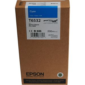 Kartuša Epson T6532, cian (cyan), original
