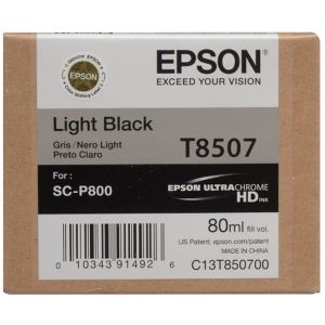 Kartuša Epson T8507, svetlo črna (light black), original